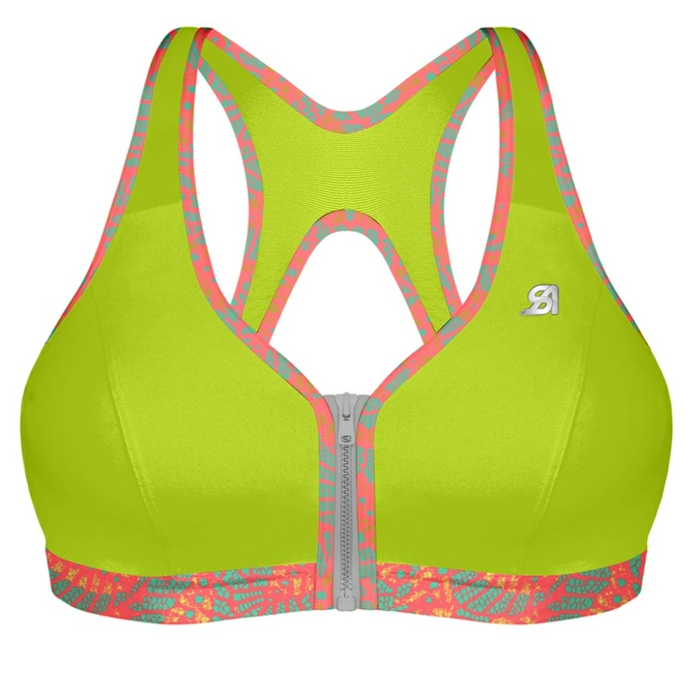 Front Zip Sports Bra